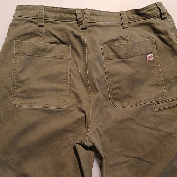 Duluth Trading Co. Men's trousers, dk brown/olive, sz 16 regular, cotton/spandex - Picture 4 of 7